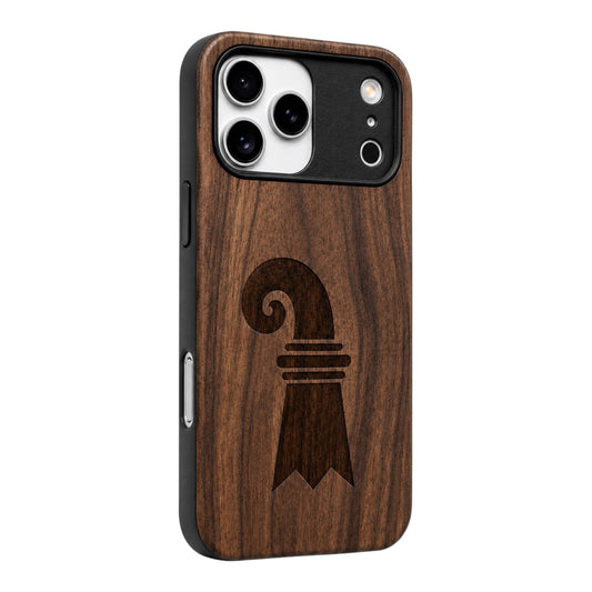 Baslerstab Eden Case made with Walnut Wood for the iPhone 17 Pro