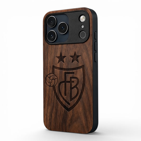 FC Basel Eden Case made with Walnut Wood for the iPhone 17 Pro Max