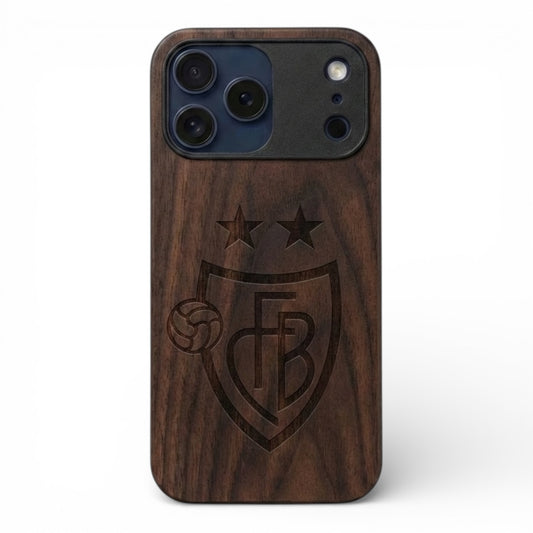FC Basel Eden Case made with Walnut Wood for the iPhone 17 Pro Max