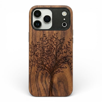 Tree of Life Eden Case made with Walnut Wood for the iPhone 17 Pro Max