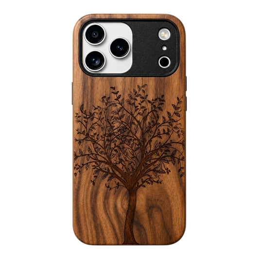 Tree of Life Eden Case made with Walnut Wood for the iPhone 17 Pro