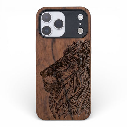 Lion Eden Case made with Walnut Wood for the iPhone 17 Pro Max