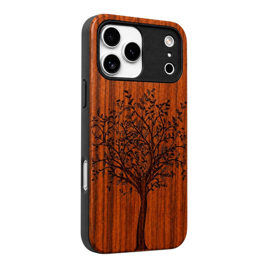 Tree of Life Eden Case made with Rose Wood for the iPhone 17 Pro