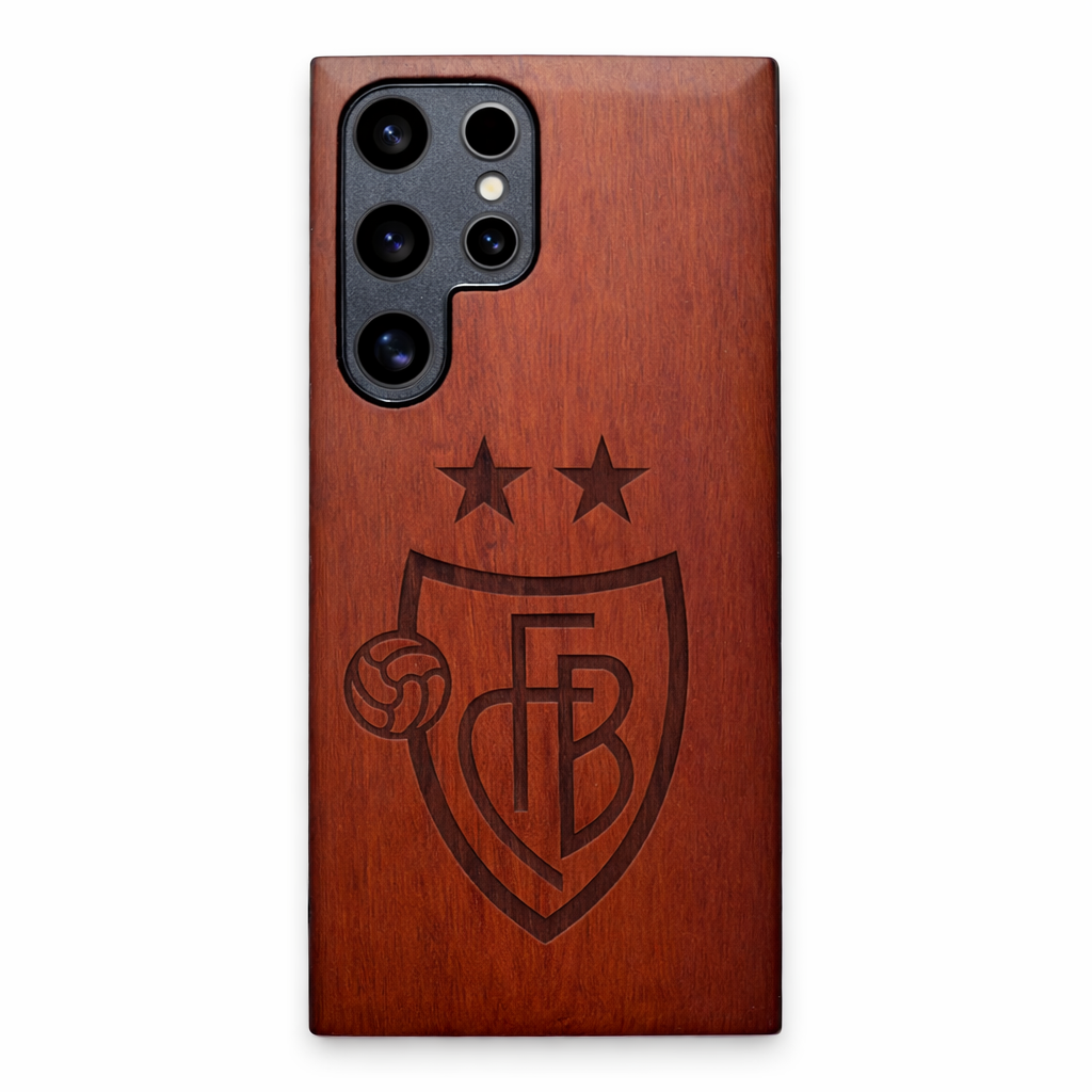 Eden Case FC Basel aus Rosenholz für das Samsung Galaxy S23 Ultra