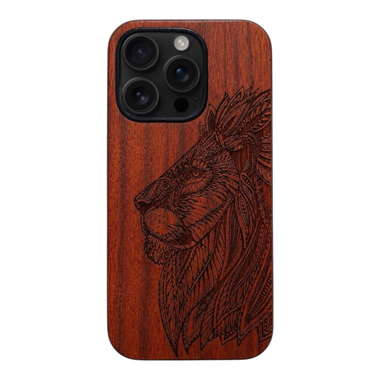 Lion Eden Case made with Rosewood for the iPhone 16 Pro Max with MagSafe