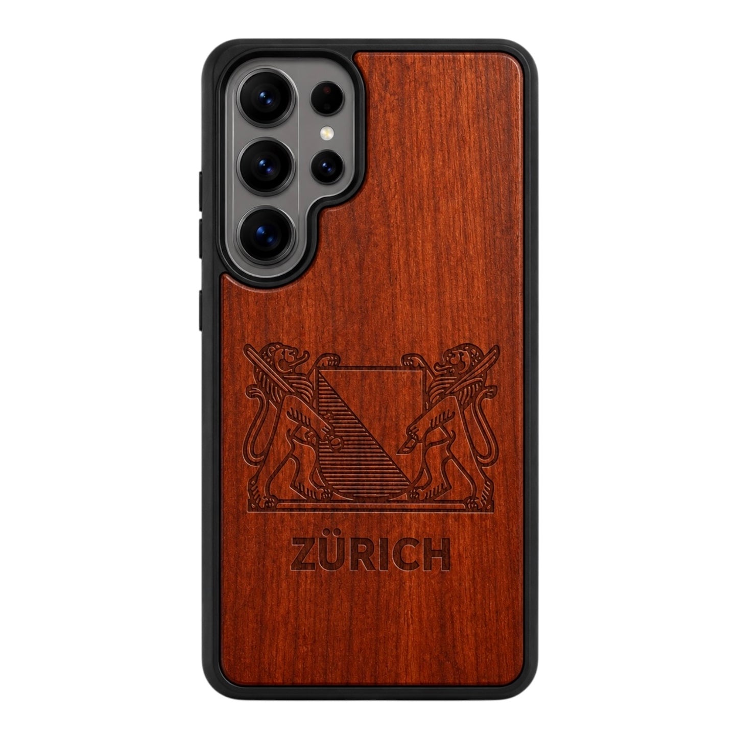 Zürich Wappen Eden Case aus Rosenholz für das Samsung Galaxy S26 Ultra mit MagSafe