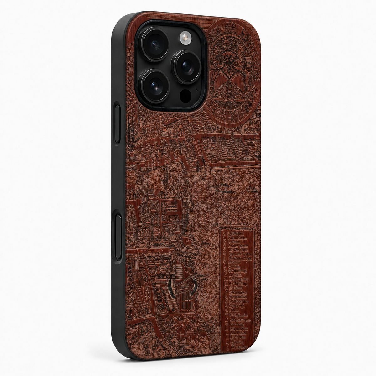 Eden Zürich Merian Nussbaum Case für iPhone 16 Pro und 16 Pro Max – schwarze Camera-Control-Taste