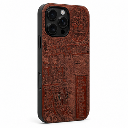 Eden Zürich Merian Rosenholz Case für iPhone 16 Pro und 16 Pro Max – schwarze Camera-Control-Taste