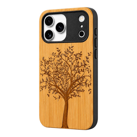Lebensbaum Eden Case aus Bambus für das iPhone 17 Pro mit MagSafe