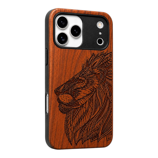 Lion Eden Case made with Rose Wood for the iPhone 17 Pro