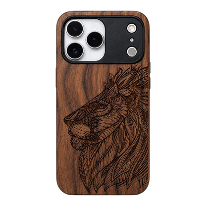 Lion Eden Case made with Walnut Wood for the iPhone 17 Pro Max