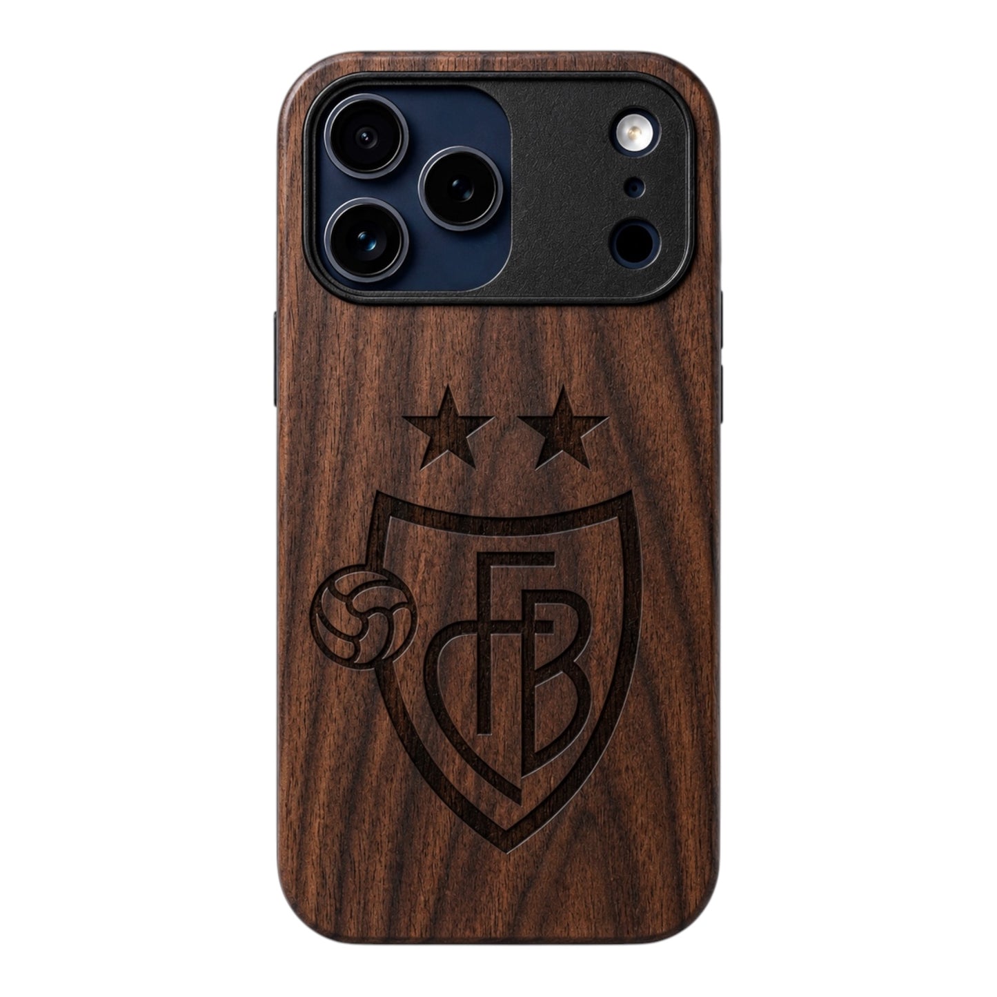 FC Basel Eden Case made with Walnut Wood for the iPhone 17 Pro