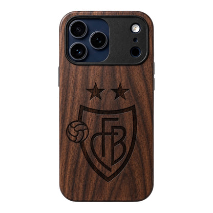 FC Basel Eden Case made with Walnut Wood for the iPhone 17 Pro