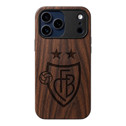 FC Basel Eden Case made with Walnut Wood for the iPhone 17 Pro