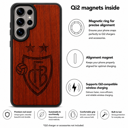 FCB Eden Case aus Rosenholz für das Samsung Galaxy S26 Ultra mit MagSafe