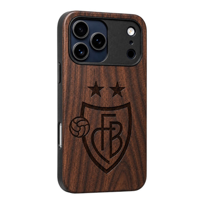 FC Basel Eden Case made with Walnut Wood for the iPhone 17 Pro