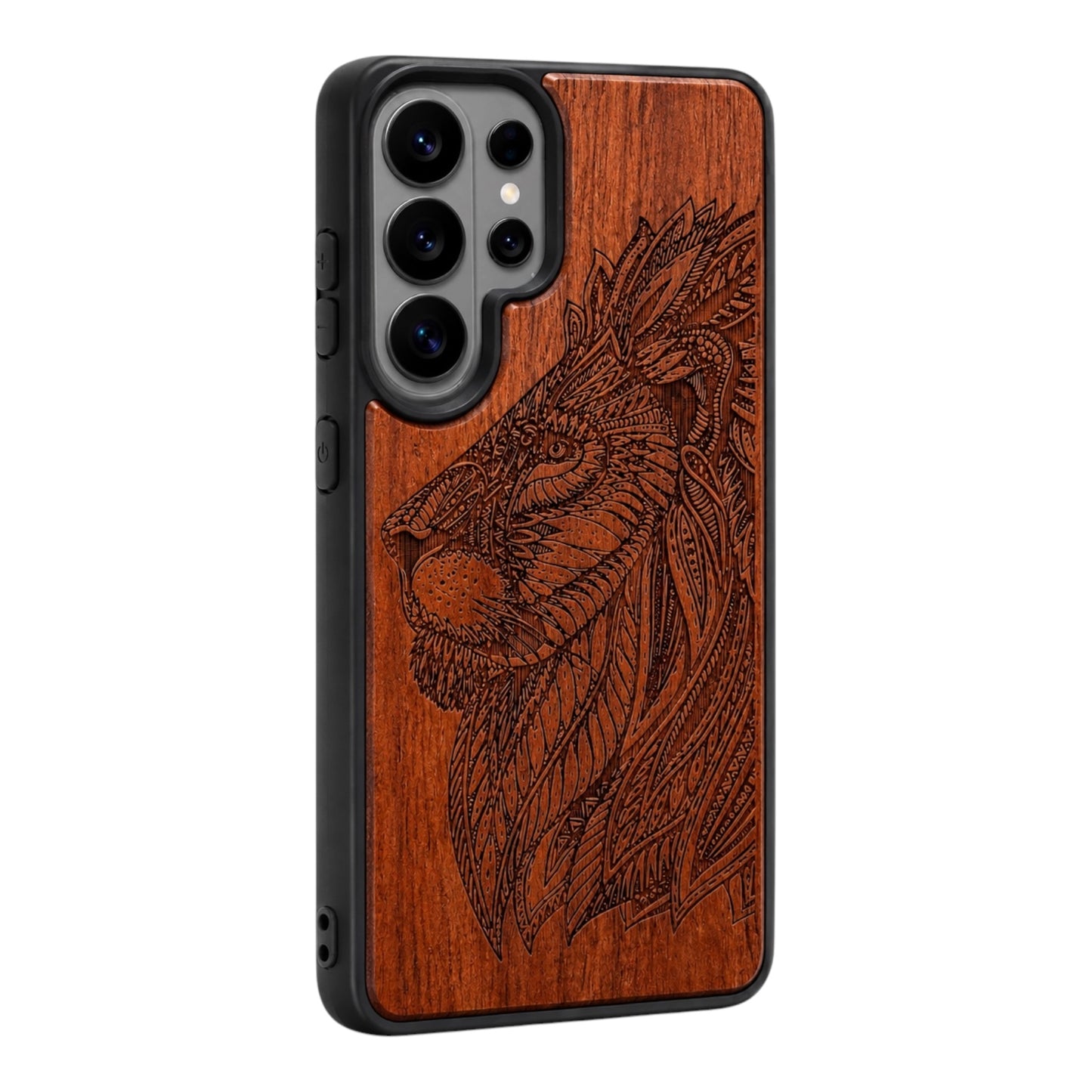 Löwe Eden Case aus Rosenholz für das Samsung Galaxy S26 Ultra mit MagSafe