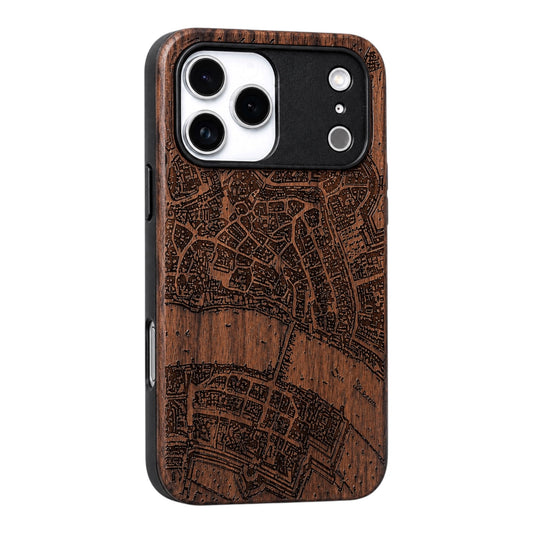 Basel Merian Eden Case made with Walnut Wood for the iPhone 17 Pro