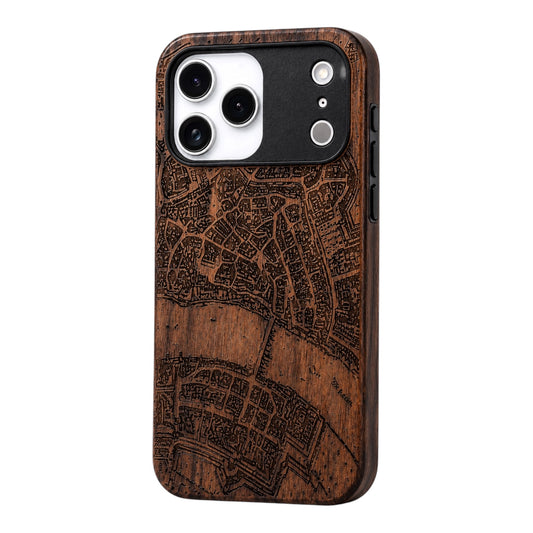 Basel Merian Eden Case aus Nussbaumholz für das iPhone 17 Pro mit MagSafe