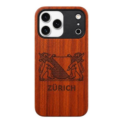 Zürich Wappen Eden Case en bois de rose pour iPhone 17 Pro Max avec MagSafe