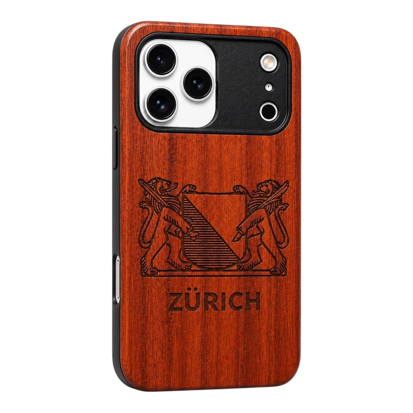 Zürich Wappen Eden Case en bois de rose pour iPhone 17 Pro Max avec MagSafe