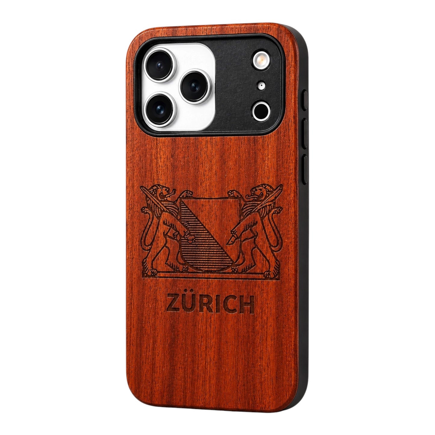 Zürich Wappen Eden Case en bois de rose pour iPhone 17 Pro Max avec MagSafe