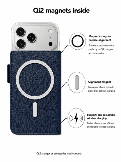Victor Case in Navy Blue für das iPhone 17 Pro mit MagSafe