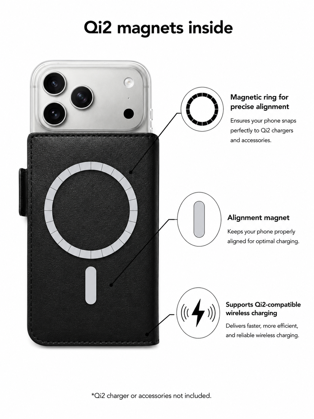 Victor Case in Schwarz für das iPhone 17 Pro mit MagSafe