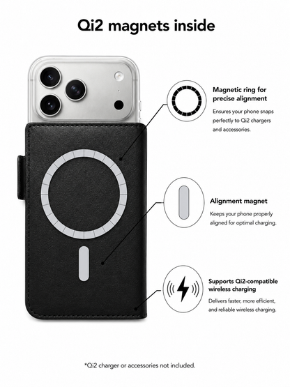 Victor Case in Schwarz für das iPhone 17 Pro mit MagSafe
