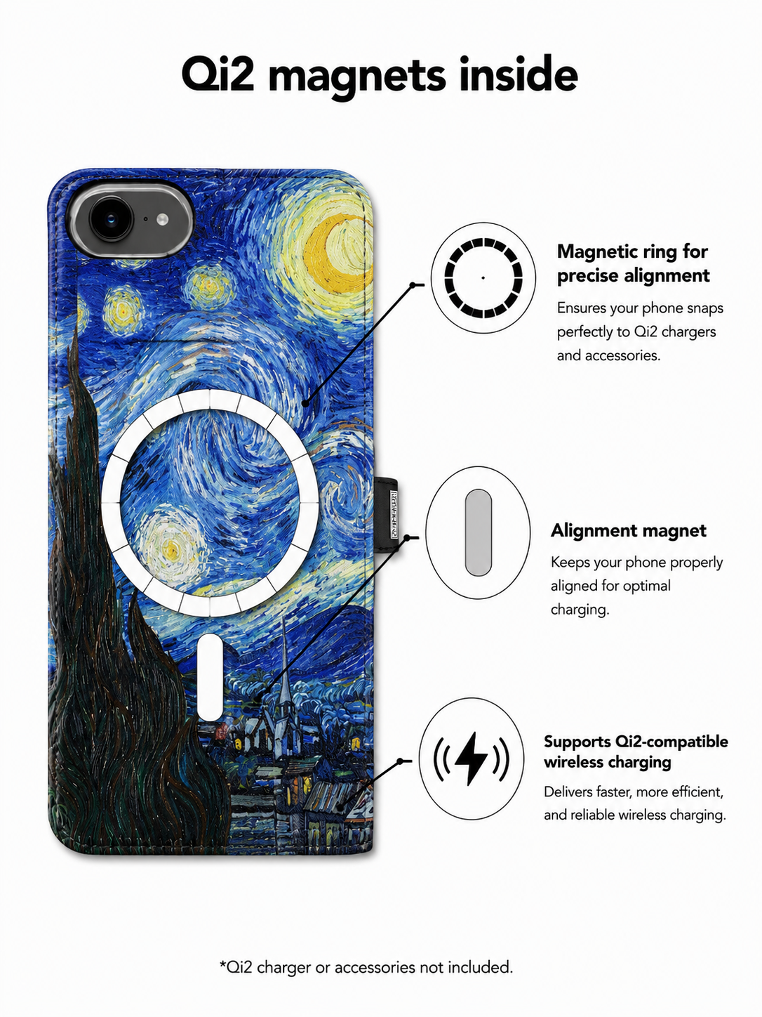 Van Gogh - Starry Night Victor Case for iPhone 16th/17th with MagSafe