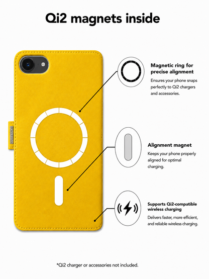 Victor Case Uni Yellow for iPhone 16th/17th with MagSafe