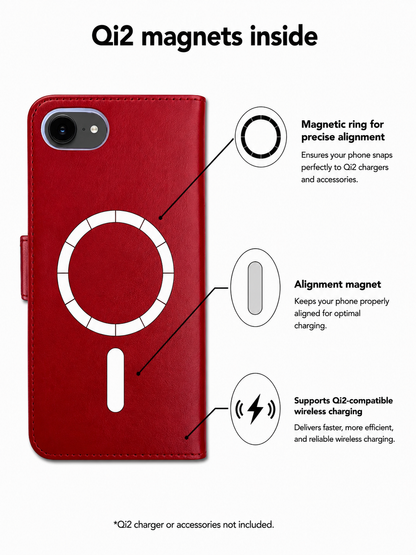 Victor Case Uni Red for iPhone 16th/17th with MagSafe