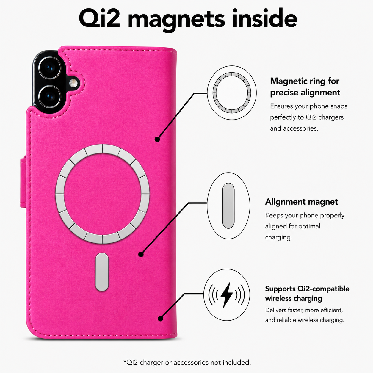 Victor Case in Pink for iPhone 17 with MagSafe