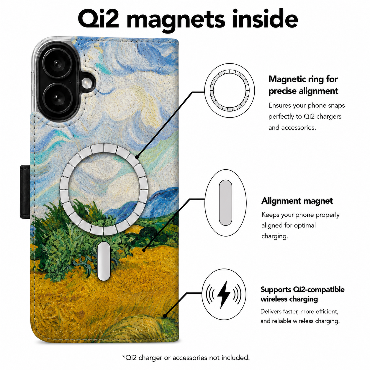 Van Gogh - Wheat Field with Cypresses Victor Case for iPhone 17 with MagSafe