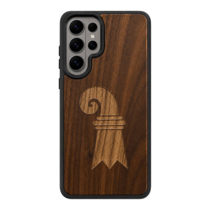 Baslerstab Eden Case aus Nussbaumholz für das Samsung Galaxy S26 Ultra mit MagSafe