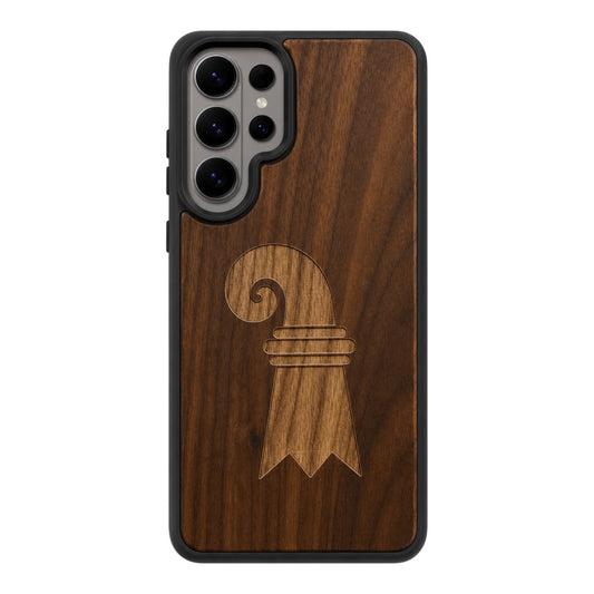 Baslerstab Eden Case aus Nussbaumholz für das Samsung Galaxy S26 Ultra mit MagSafe