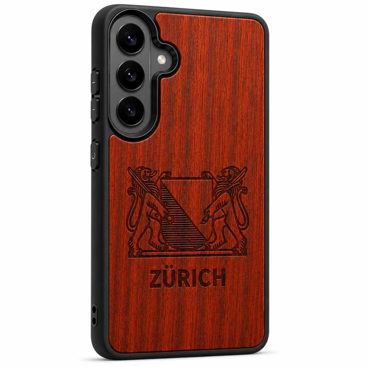 Zürich Wappen Eden Case aus Rosenholz für das Samsung Galaxy S26 mit MagSafe