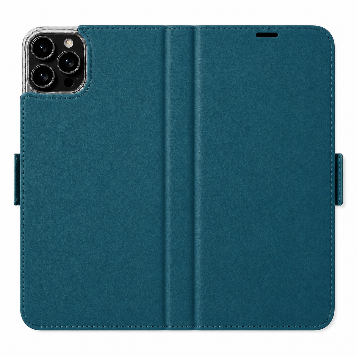 Petrol Grün Victor Case für iPhone 16 Pro Max – geöffnete Außenansicht