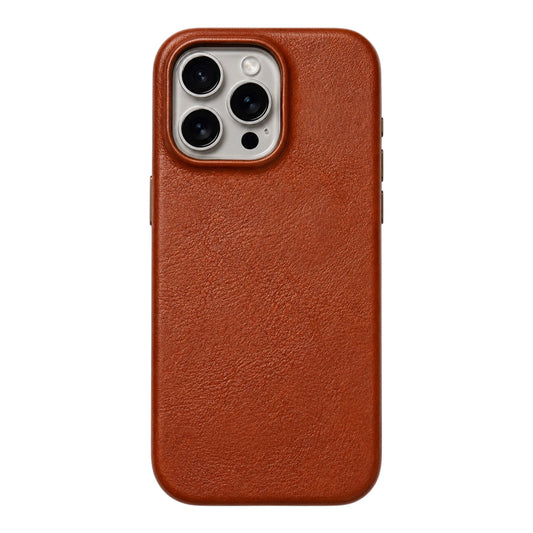 Classic Echtleder Case Cognac-Braun für iPhone 14 Pro