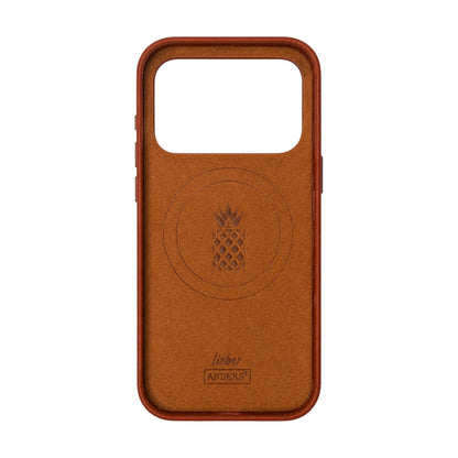 Classic Echtleder Case Cognac-Braun für iPhone 17 Pro Max