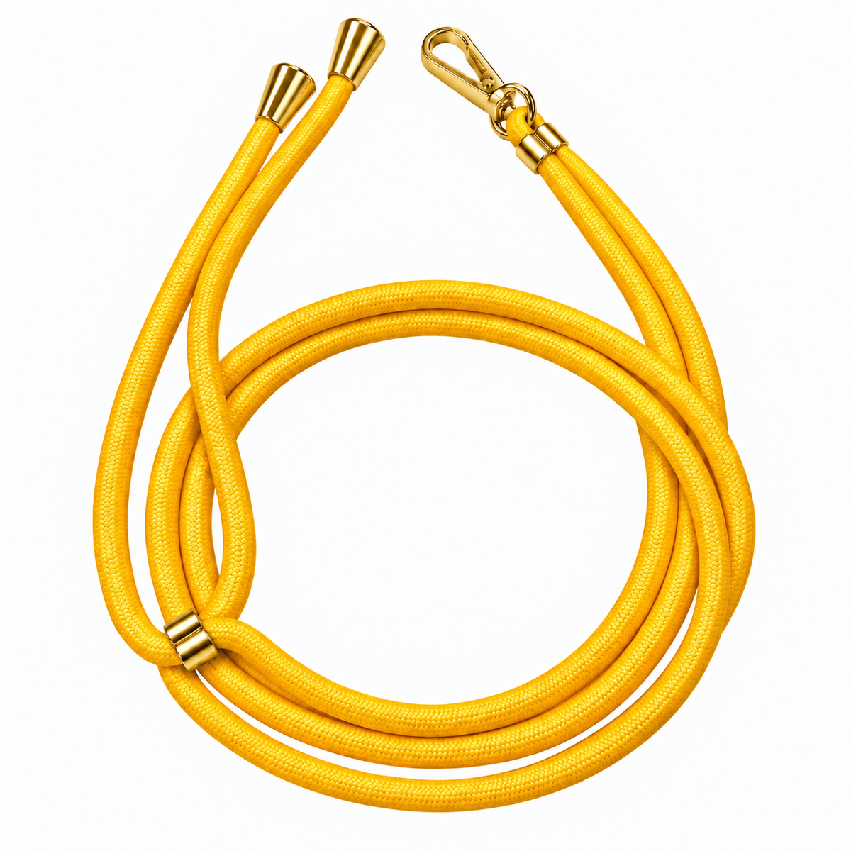 Handykette Gelb – 6 mm, 1 goldener Haken, ohne Adapter