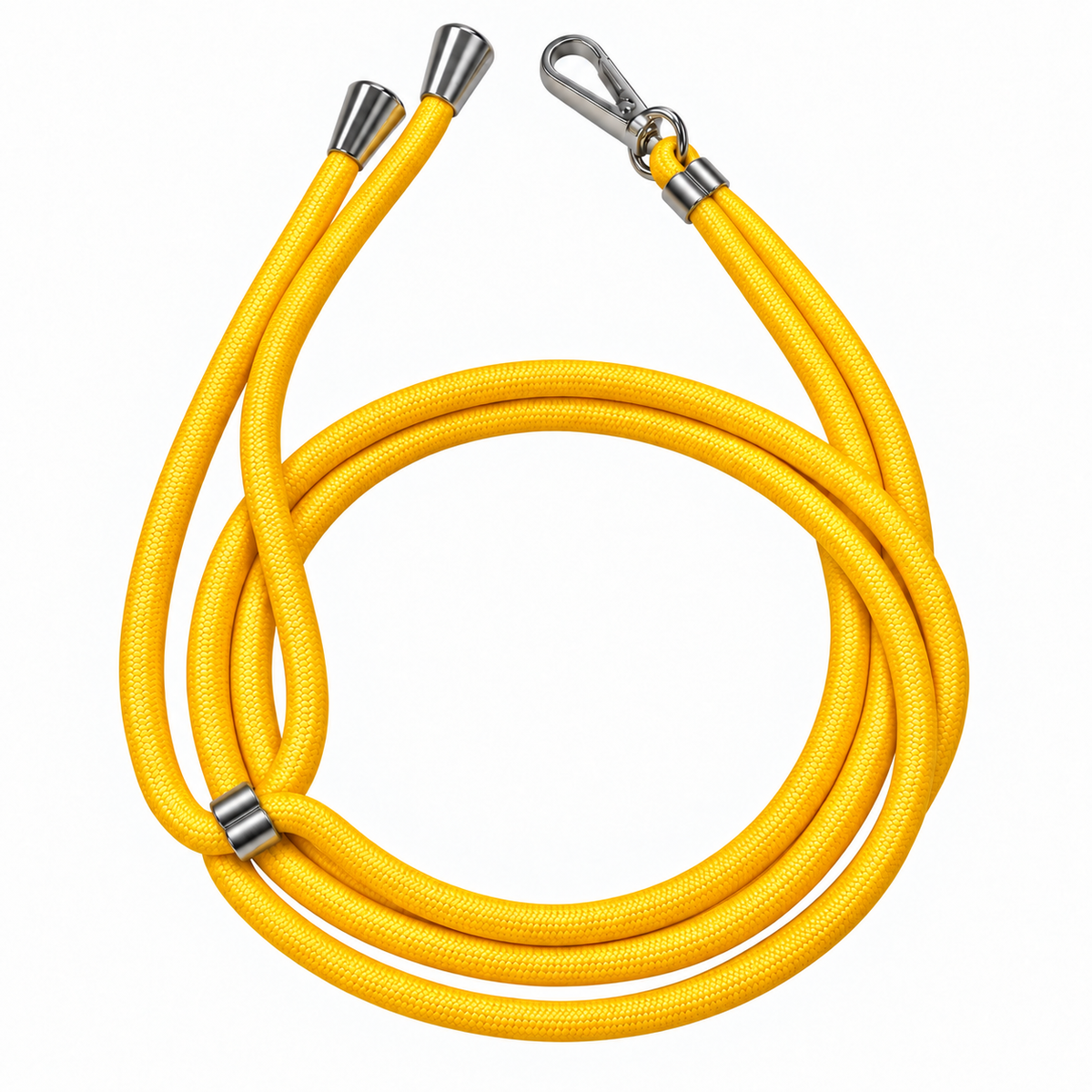 Handykette Gelb – 6 mm, 1 silberner Haken, ohne Adapter