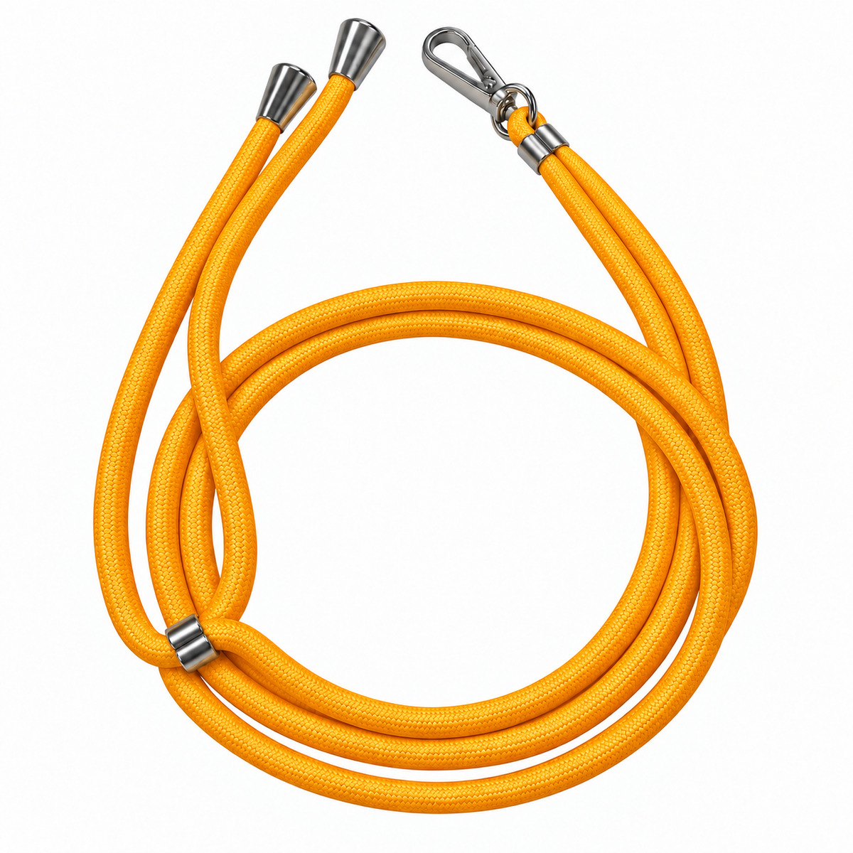 Handykette Goldgelb – 6 mm, 1 silberner Haken, ohne Adapter