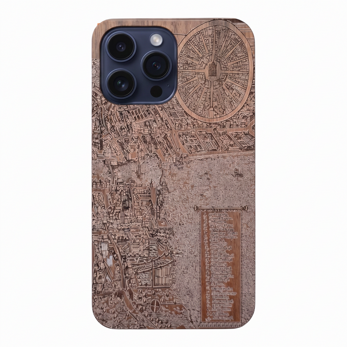 Zürich Merian Eden Case aus Nussbaumholz für iPhone 14 Pro