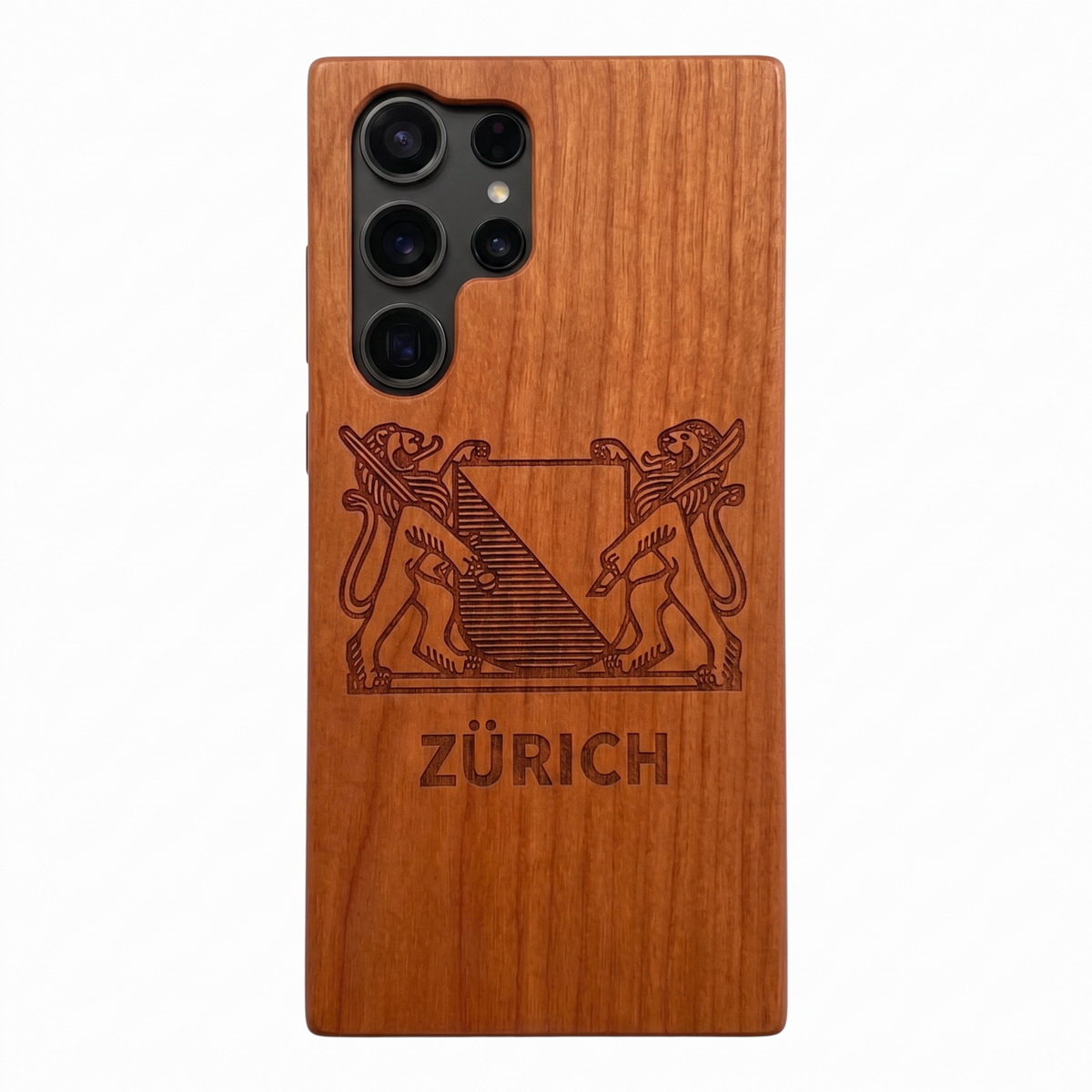 Zürich Wappen Eden Case aus Kirschholz für Samsung Galaxy S26 Ultra