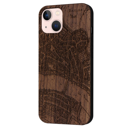 Basel Merian Eden Case made of walnut wood for the iPhone 15 with MagSafe