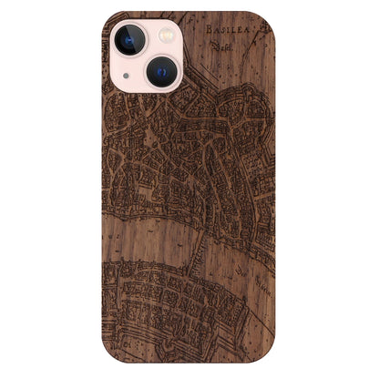 Basel Merian Eden Case made of walnut wood for the iPhone 15 with MagSafe