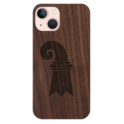 Baslerstab Eden case made of walnut wood for the iPhone 15 with MagSafe