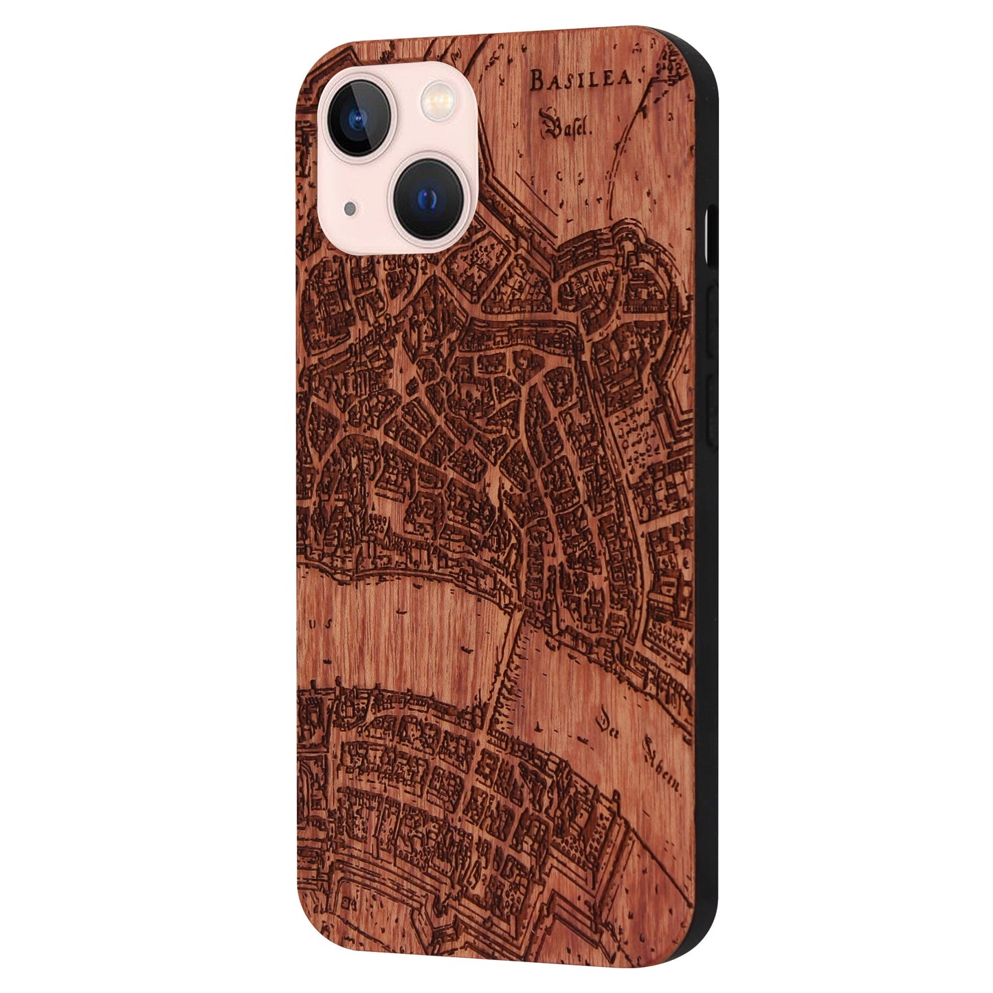 Basel Merian Eden case made of rosewood for the iPhone 15 with MagSafe