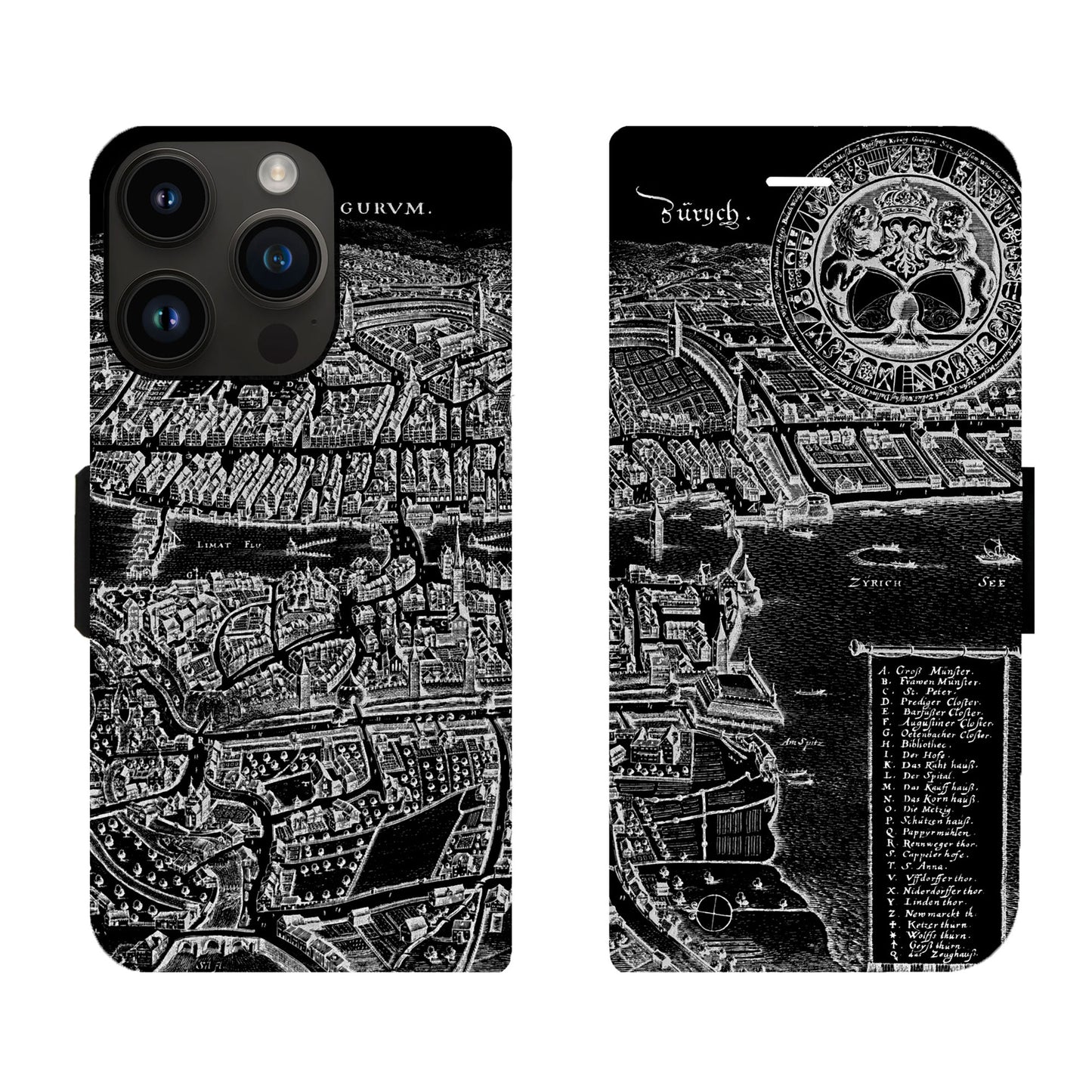 Zurich Merian Negative Victor Case for iPhone 15 Pro Max